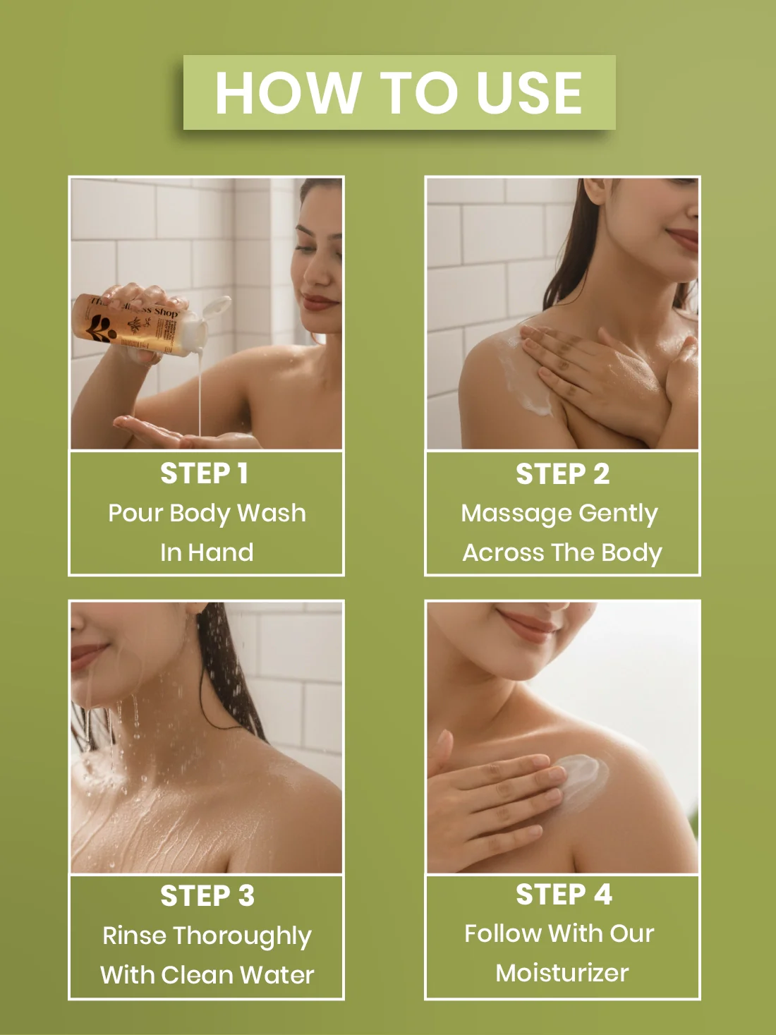 Bamboo Shoot & White Tea Exfolating Body Wash - Image 5