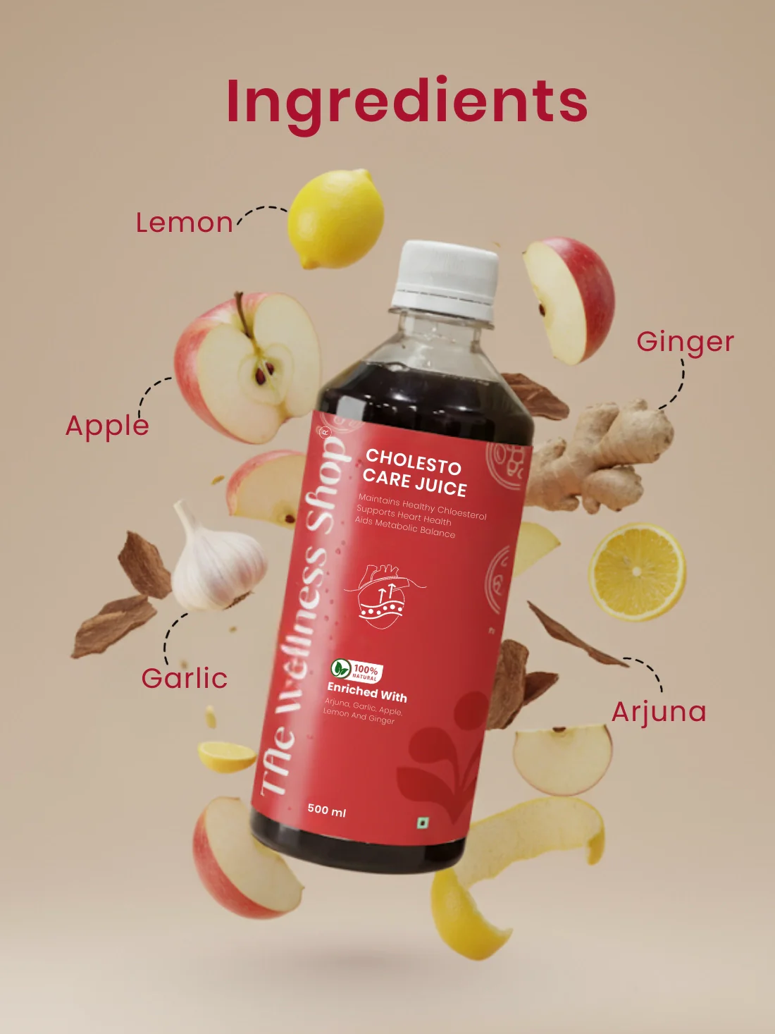 Cholesto Care Juice -100% Ayurvedic Cholesterol Balance & Heart Health in 8 Weeks - Image 4
