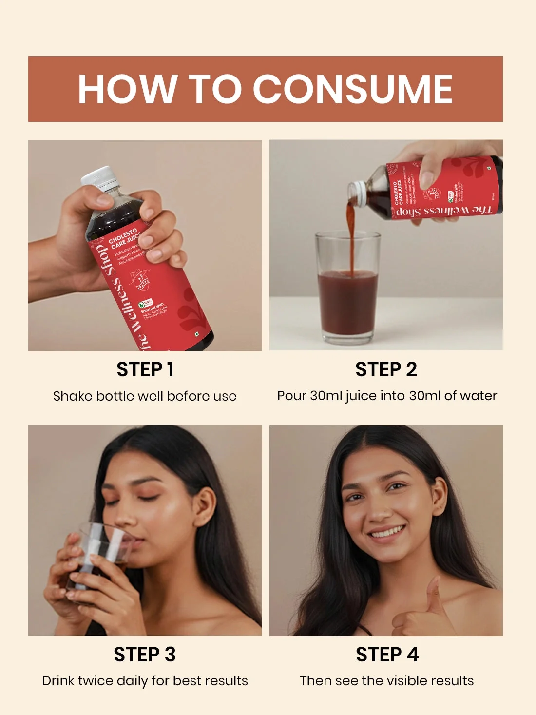 Cholesto Care Juice -100% Ayurvedic Cholesterol Balance & Heart Health in 8 Weeks - Image 5