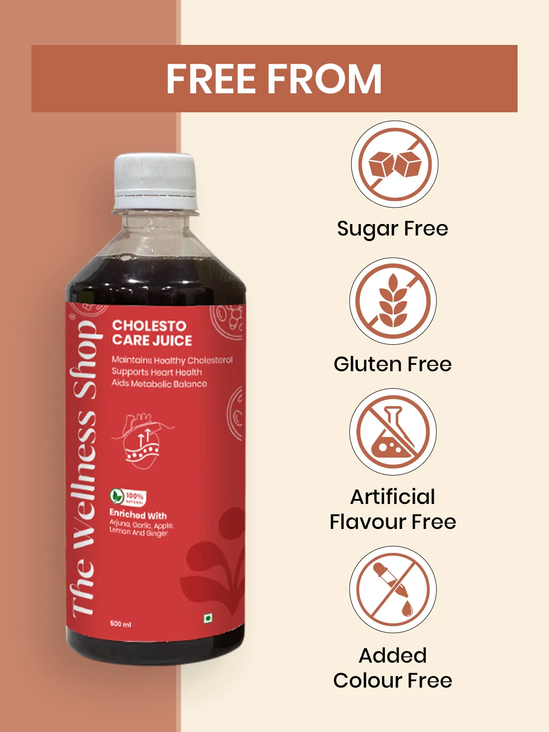 Cholesto Care Juice -100% Ayurvedic Cholesterol Balance & Heart Health in 8 Weeks - Image 9