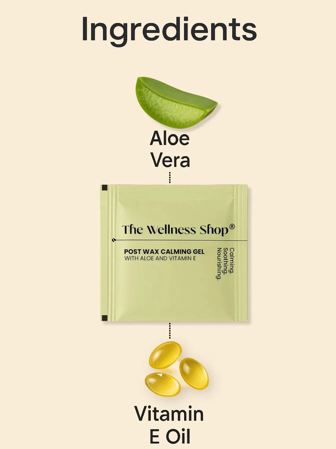 Free Gift - Post Wax Calming Gel With Aloe And Vitamin E - Image 5