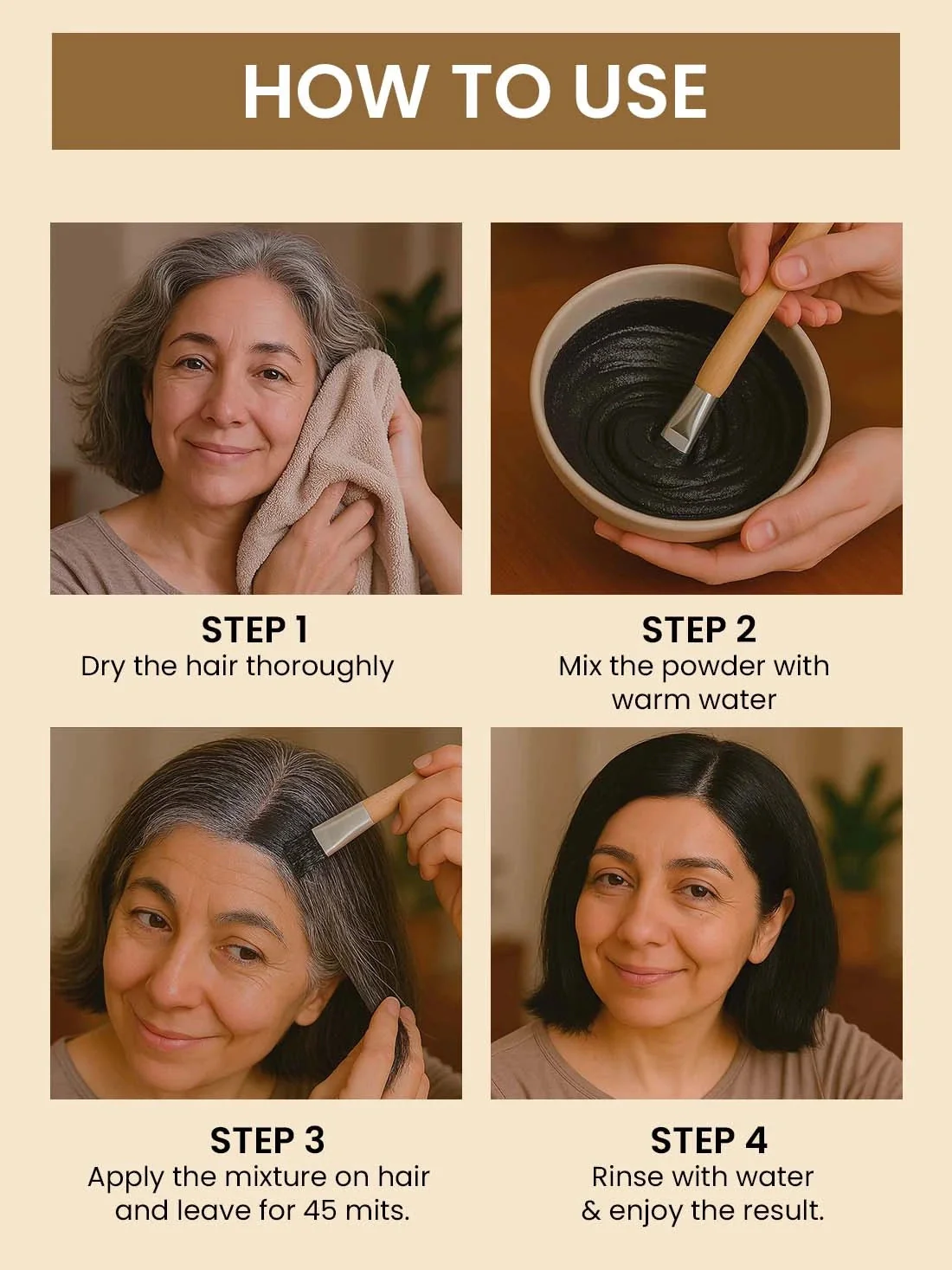Natural Black Hair Colour - 100gm (No Ammonia, Premium Quality, Lasts 3 Weeks) - Image 6