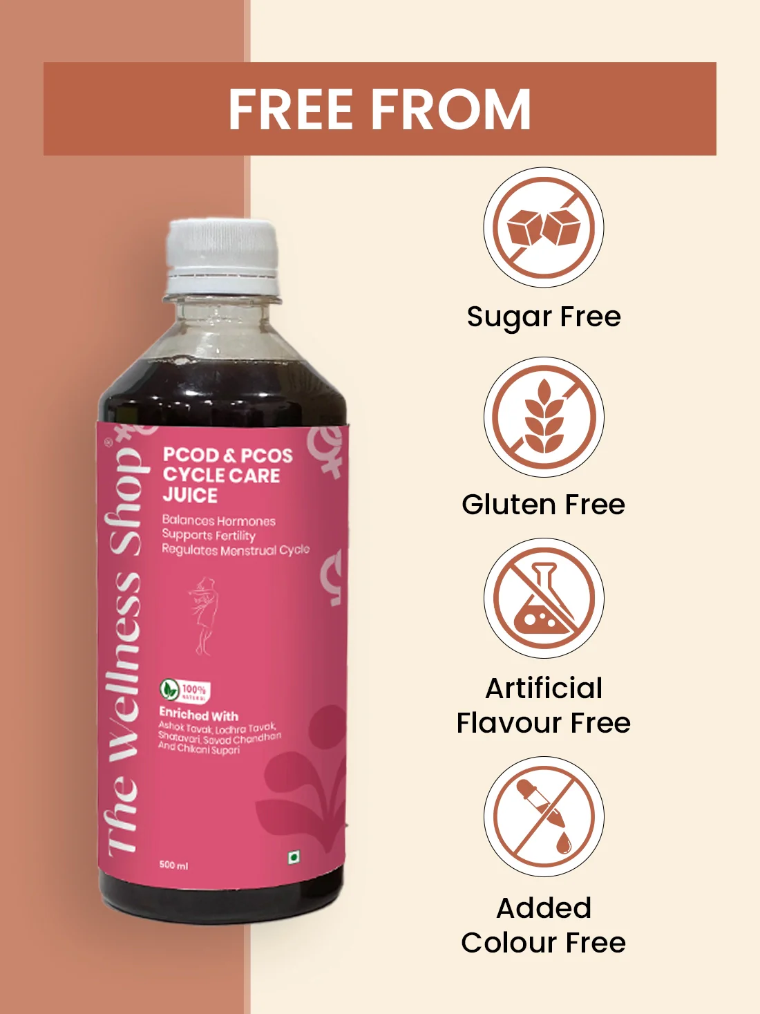 Natural PCOS & PCOD Cycle Care Juice — Hormonal Balance & Cycle Regulation Juice - Image 9