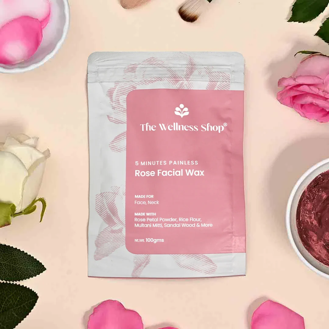 Rose Facial Wax Powder - 5 Minute Painless Herbal Wax Powder - Image 3
