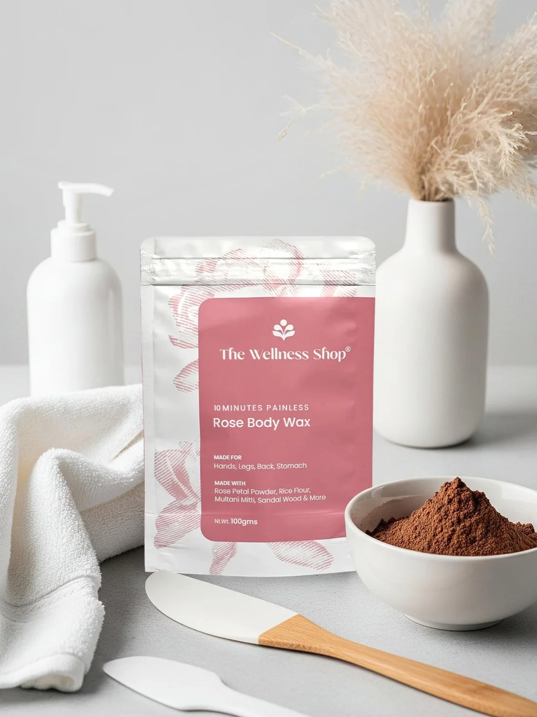 Rose Hair Removal Powder - 10 Minute Full Body Wax - Image 3