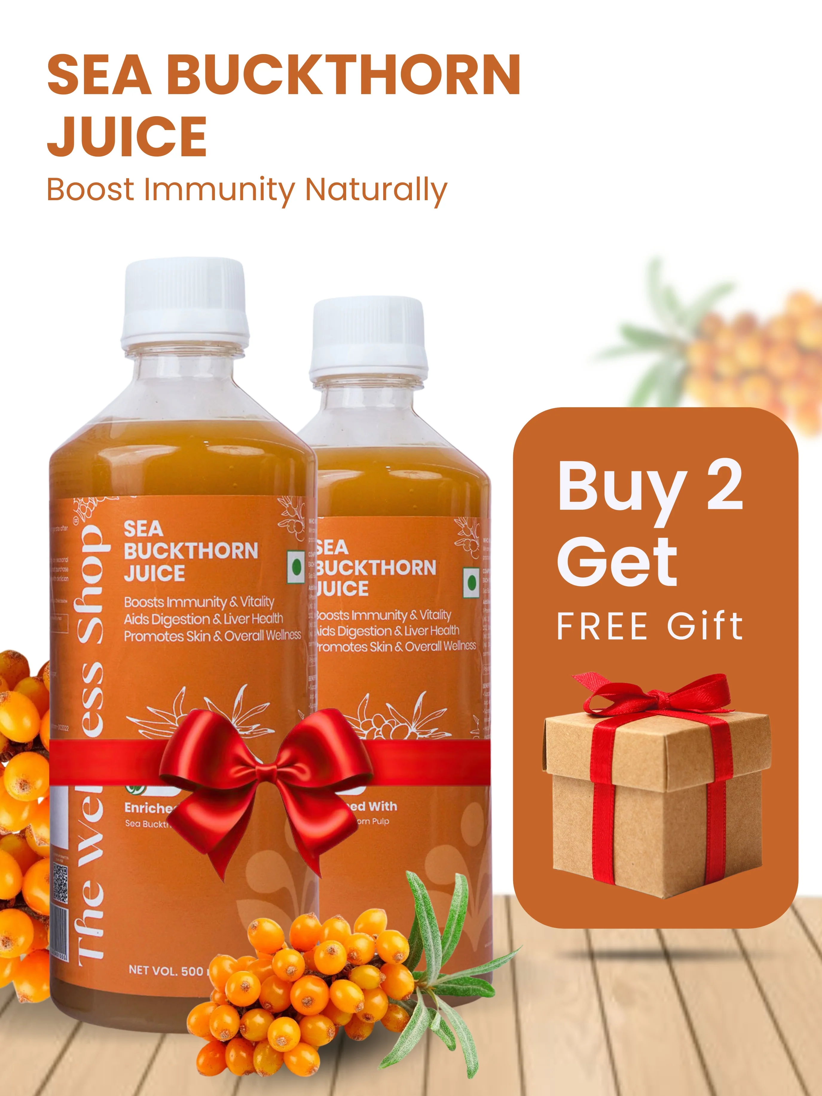 Sea Buckthorn Juice – 100% Ayurvedic for Immunity, Glow & Energy - Image 3