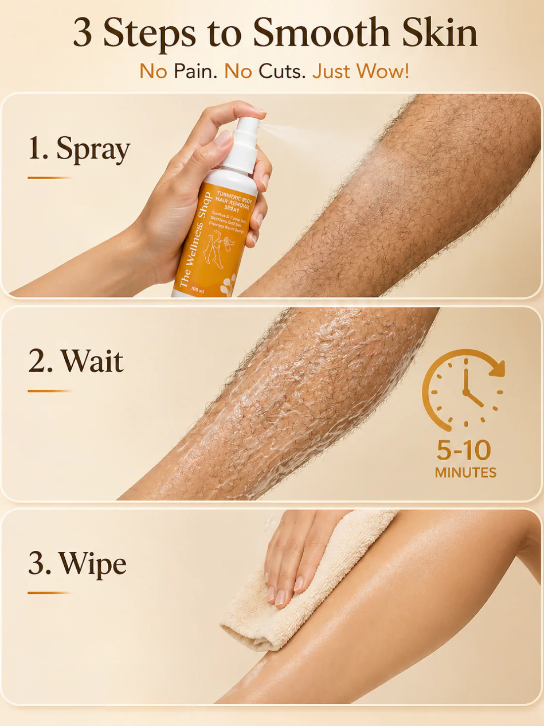 Turmeric Body Hair Removal Spray - Image 3