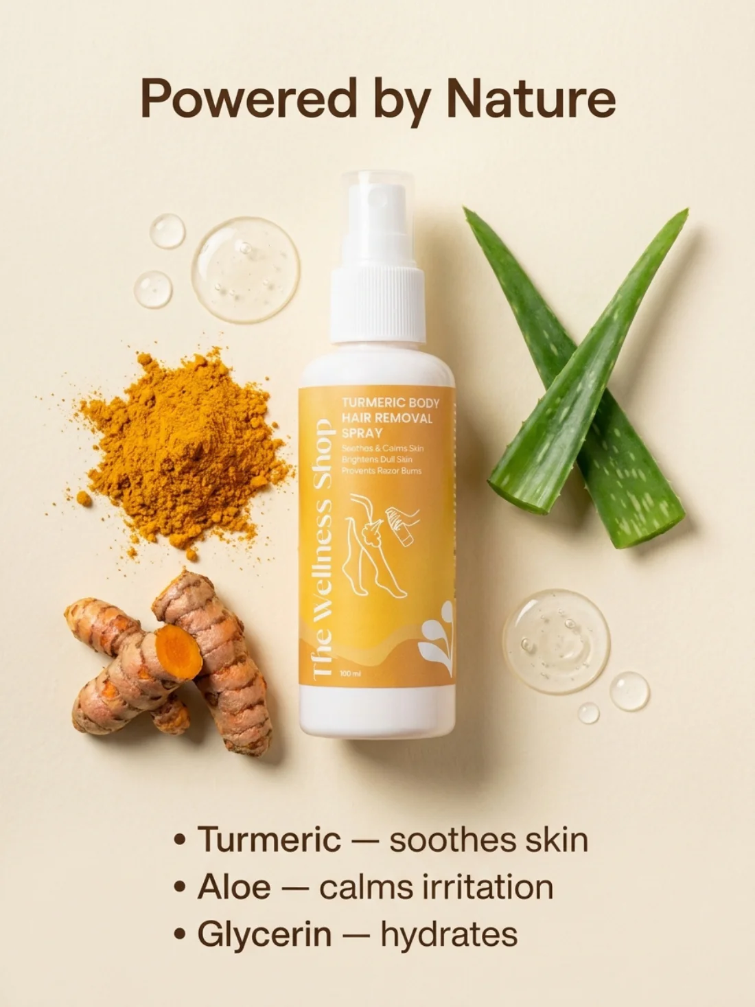 Turmeric Body Hair Removal Spray - Image 4