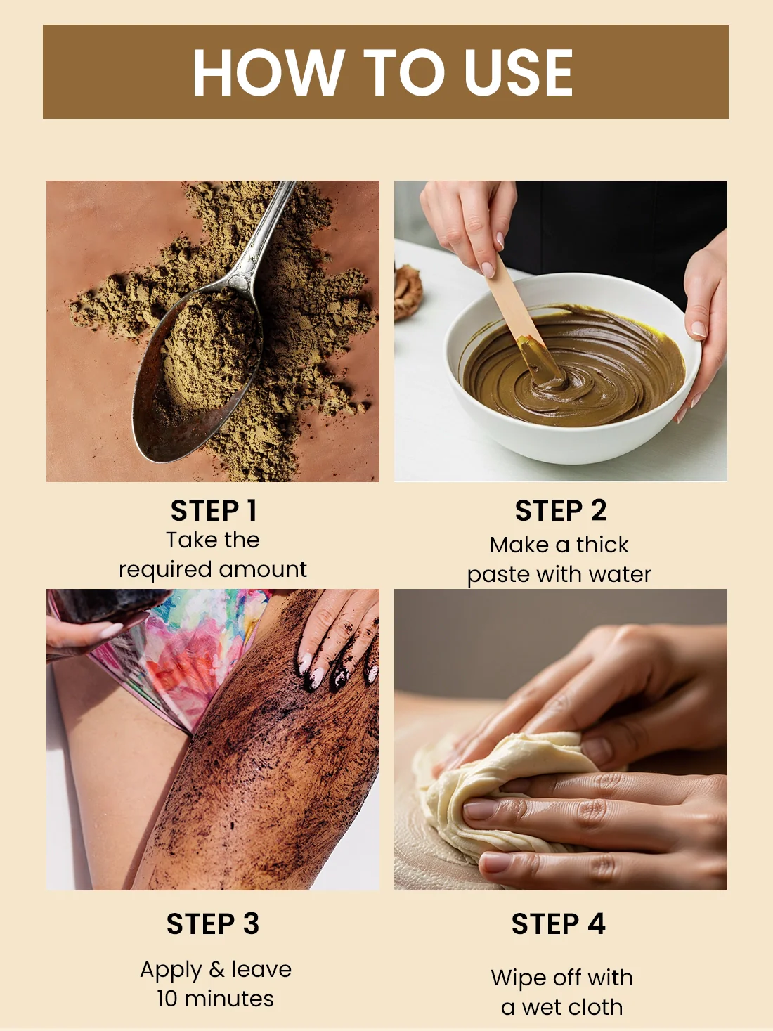 Turmeric Full Body Wax - 10 Minute Painless Herbal Wax Powder - Image 6